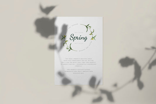 Free Enjoy The Spring Season Card Mockup Psd