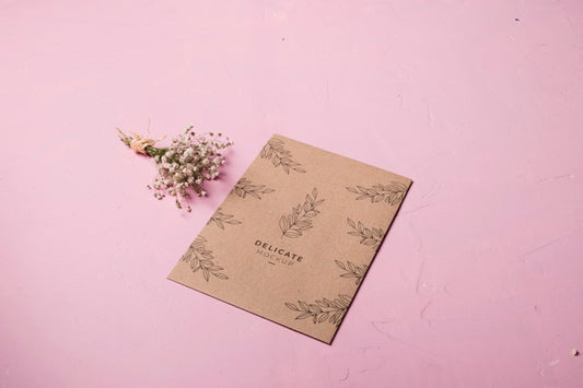 Free Envelope Design And Flower Arrangement Psd