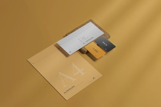 Free Envelope With Business Card Mockup Psd