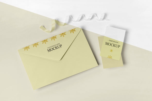 Free Envelope With Invitation Card Psd
