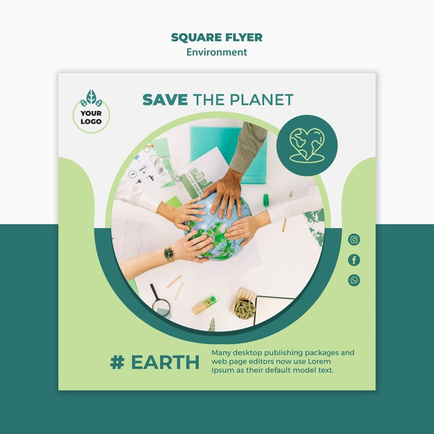 Free Enviroment Concept Mock-Up Psd