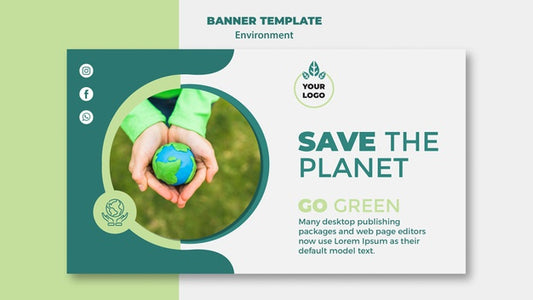 Free Enviroment Concept Mock-Up Psd