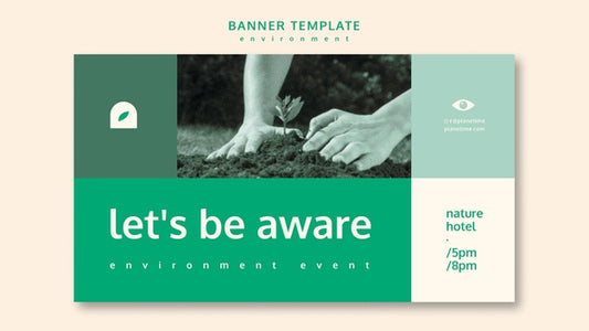 Free Environment Banner Template Concept Template Psd
