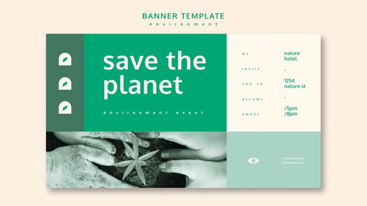 Free Environment Banner Template Concept Template Psd