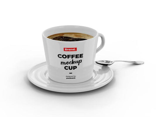 Free Espresso Cup Mockup Psd