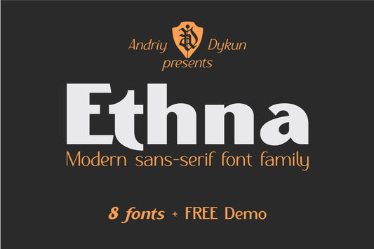 Free Ethna Light Sans Serif Font