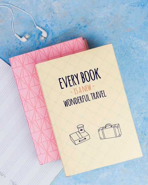 Free Every Book Is A New Wonderful Travel Quote Concept Psd