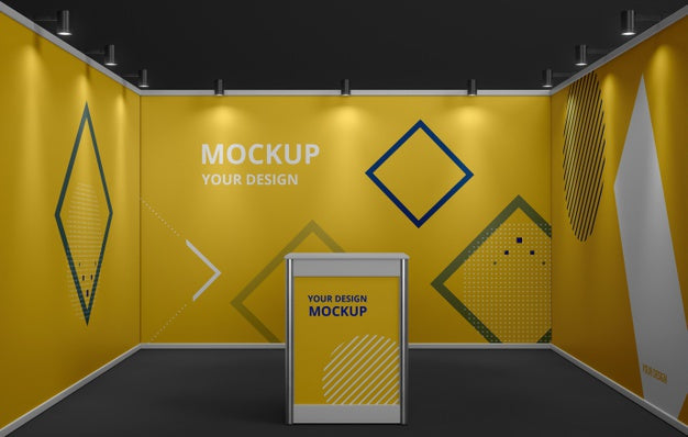 Free Exhibition Stand Mock-Up Assortment Psd
