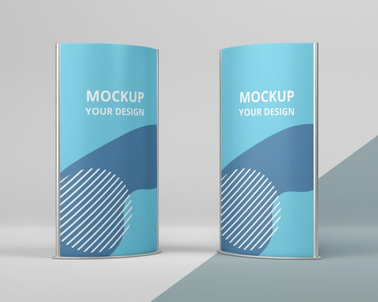 Free Exhibition Stands Mock-Up Assortment Psd