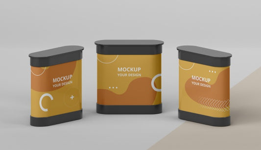 Free Exhibition Stands Mock-Up Assortment Psd