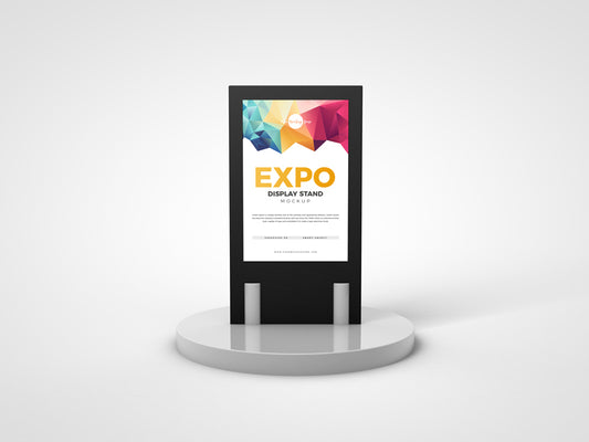 Free Expo Display Stand Mockup