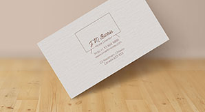 Free Extremely Simple Business Card Design & Mock-Up Psd