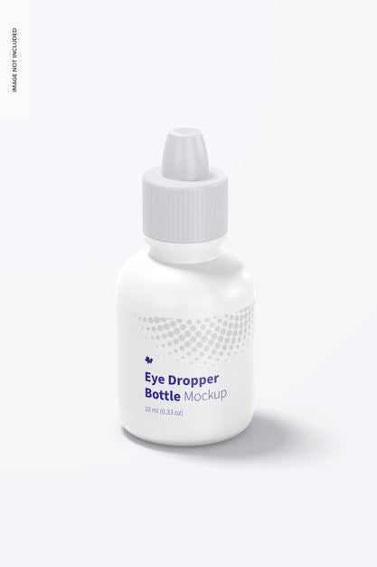 Free Eye Dropper Bottle Mockup Psd