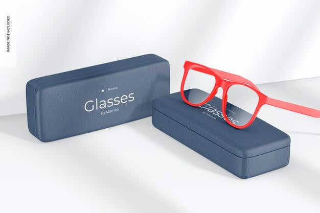 Free Eyeglasses Cases Mockup Psd