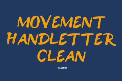 Free Movement Brush Font