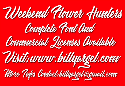 Free Weekend Flower Hunters Font