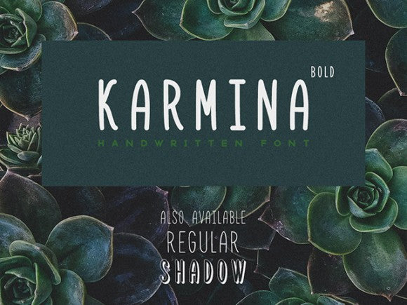 Free Karmina Bold Handwritten font