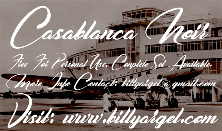 Free Casablanca Noir Font
