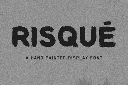 Free Risque Display Font – CreativeBooster