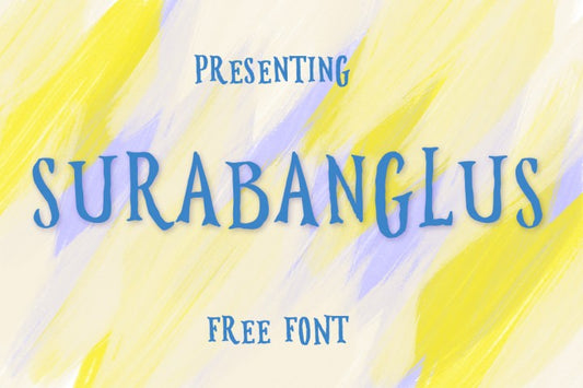 Free Font Surabanglus Typeface
