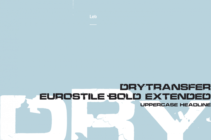 Free Dry Transfer Eurostile Bold Extended