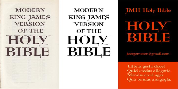 Free JMH Holy Bible Font