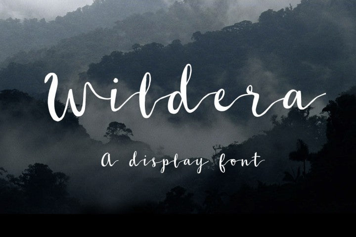Free Font Wildera - A Display Typeface