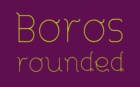 Free Boros Rounded Font
