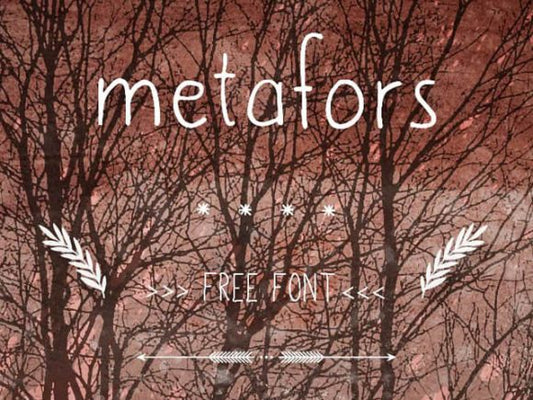 Free Metafors A clumsy handwriting font