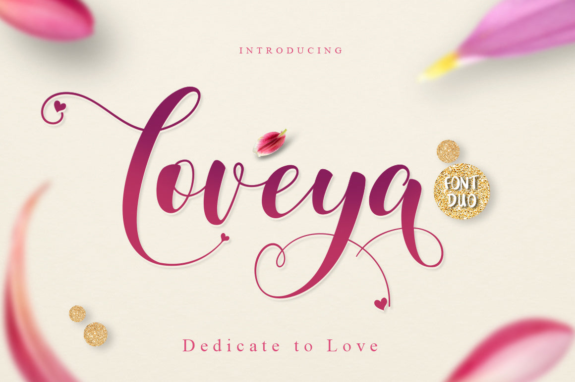 Free Loveya Script (Font Duo + Extras)