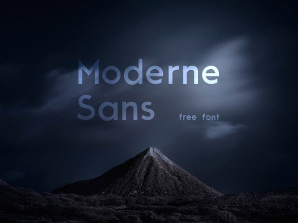 Free Moderne Sans font