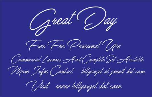 Free Great Day Font