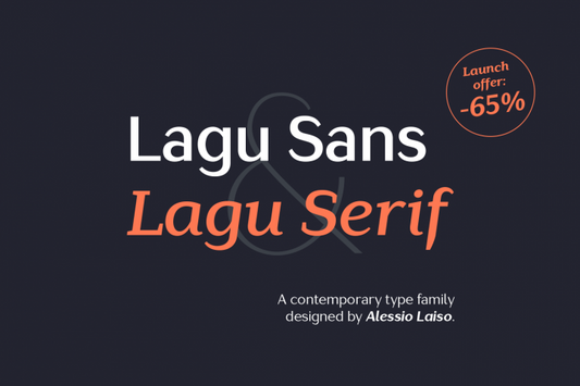 Free Font Lagu Serif Light Italic and Lagu Sans Light
