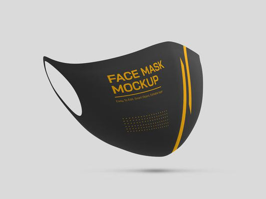 Free Face Mask Mockup Psd