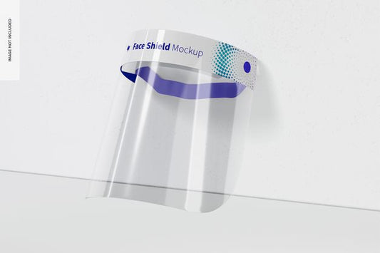 Free Face Shield Mockup, Perspective View Psd