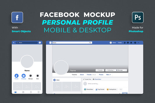 Free Facebook Profile Mockup 2019