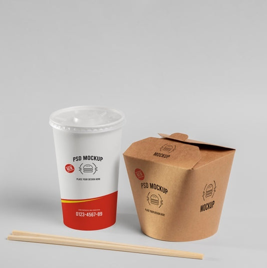 Free Fast Food Branding Mockup Design Psd