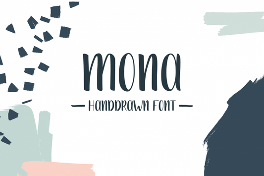 Free Font Mona - A Handwritten Typeface