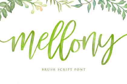Free Mellony Brush Script Demo