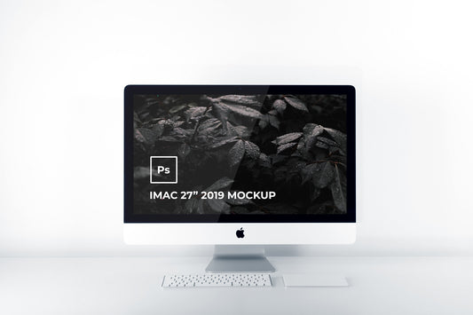 Free iMac 27" 2019 Mockup PSD