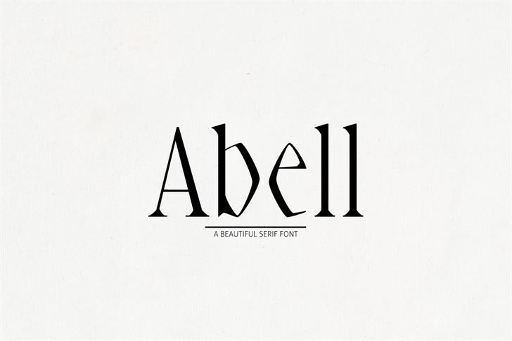 Free Abell Black Font