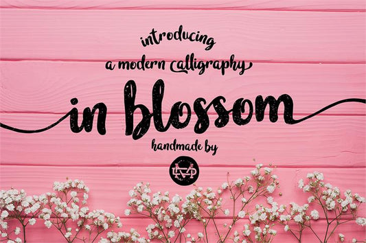Free in blossom vintage Font