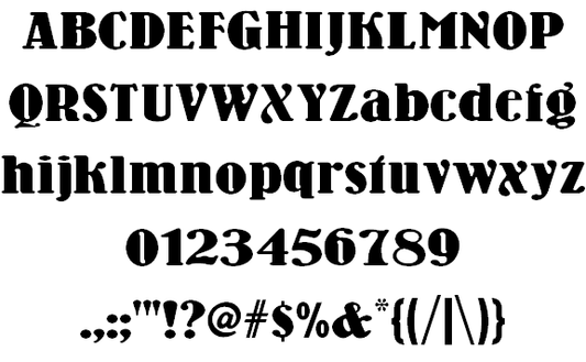 Free Wooden Nickel NF Font