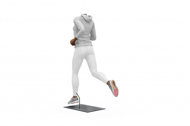 Free Female Sport Outfit Mock-Up Isolated Psd