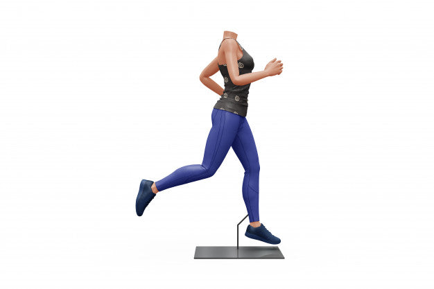 Free Female Sport Outfit Mock-Up Isolated Psd