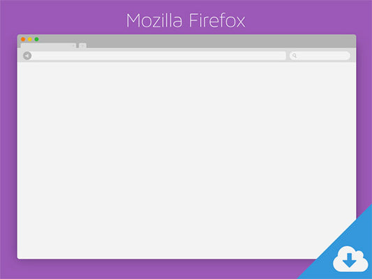 Free Firefox Flat Browser Mockup