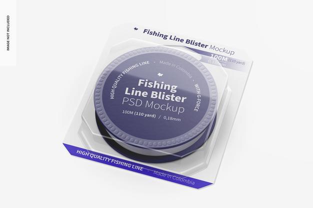 Free Fishing Line Blister Mockup Psd
