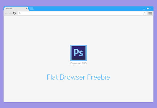 Free Flat Browser Mockup