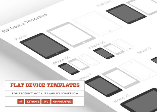 Free Flat Devices Templates Psd