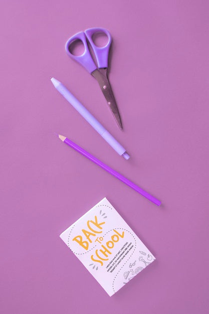 Free Flat Lay Arrangement With Back To School Products Psd